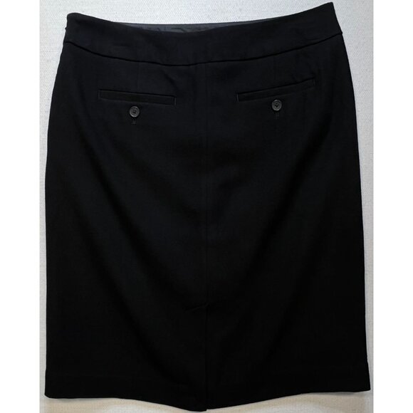Eddie Bauer Women's Wool Straight & Pencil Skirt Mercer Fit Size 4 Black Stretch - Picture 2 of 11